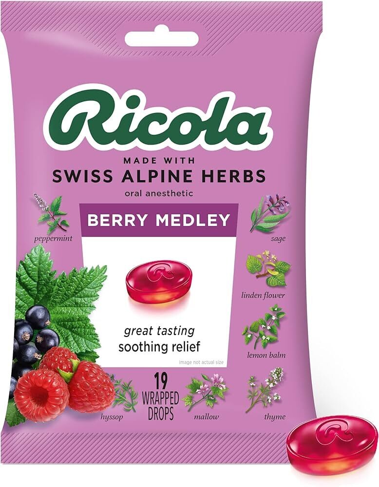 Ricola Berry Cough Drops 19ct