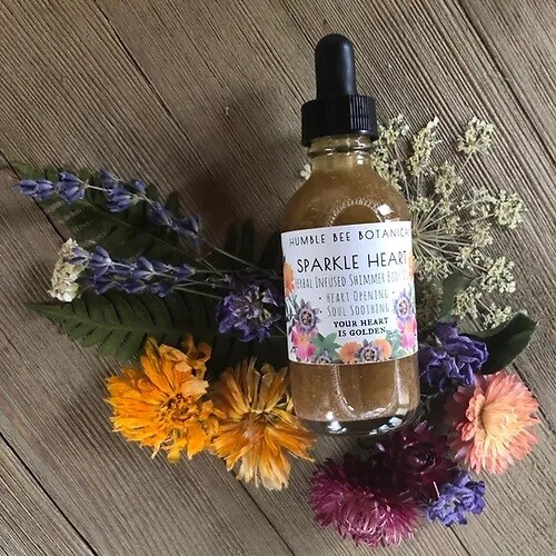 Humble Bee Botanicals Sparkle Heart Herbal Infused Shimmering Body Oil