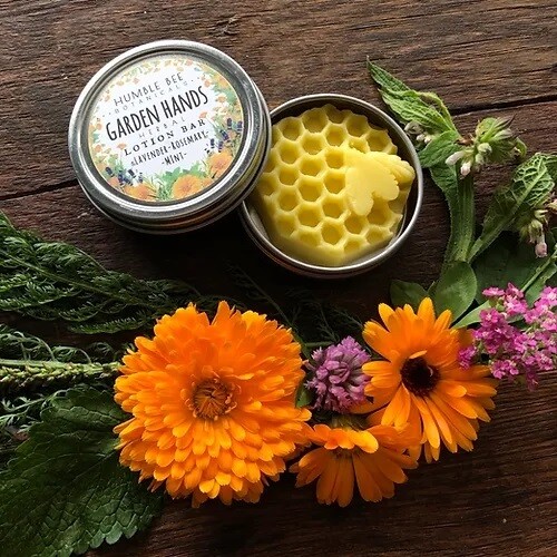 Humble Bee Botanicals Garden Hands Herbal Lotion Bar