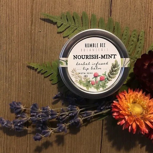 Humble Bee Botanicals Nourish Mint Herbal Lip Balm