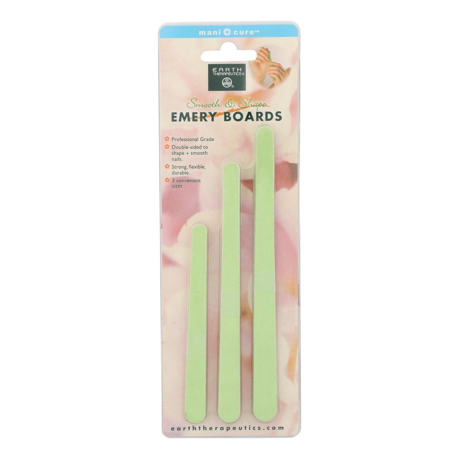 Earth Therapeutics, Smooth And Shape Emery Boards, 1 Each, 15 Ct