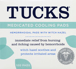 TUCKS Medicated Cooling Pads, 100ct