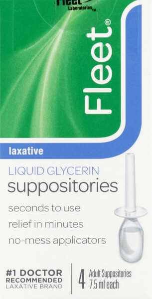Fleet Glycerin Liquid Suppositories 4ct