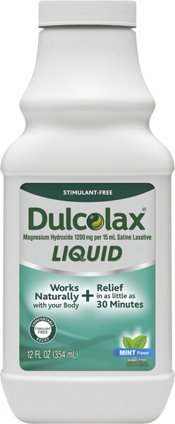 Dulcolax Liquid Laxative Mint 12oz Dulcolax Liquid Laxative Mint 12oz