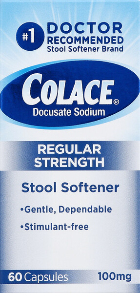 Colace Capsules 100mg 60ct Colace Capsules 100mg 60ct