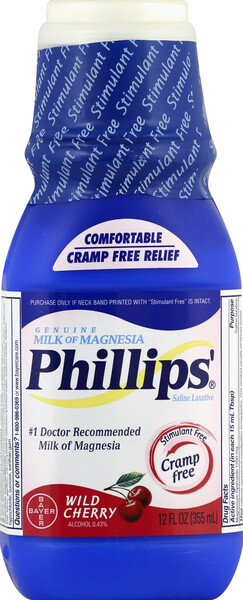 Phillips' Milk of Magnesia Wild Cherry 12oz Phillips' Milk of Magnesia Wild Cherry 12oz