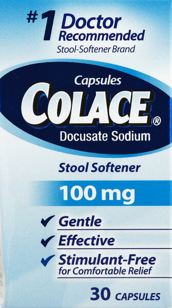 Colace Capsules 100mg 30ct Colace Capsules 100mg 30ct