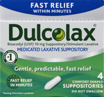 Dulcolax Suppositories 4ct Dulcolax Suppositories 4ct