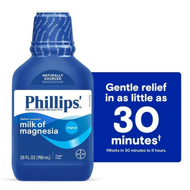 Phillips' Milk of Magnesia Original Flavor 26oz Phillips' Milk of Magnesia Original Flavor 26oz