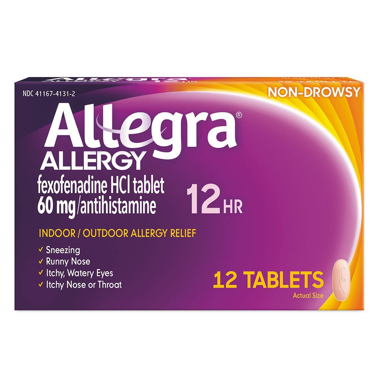 Allegra 12HR Non-Drowsy Antihistamine Tablets 12ct