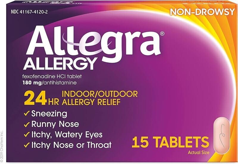 Allegra 24HR Non-Drowsy Antihistamine Tablets 15ct