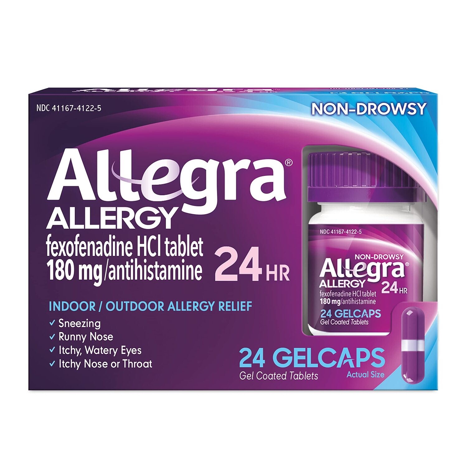 Allegra 24-Hr Non-Drowsy Antihistamine Gelcaps 24ct