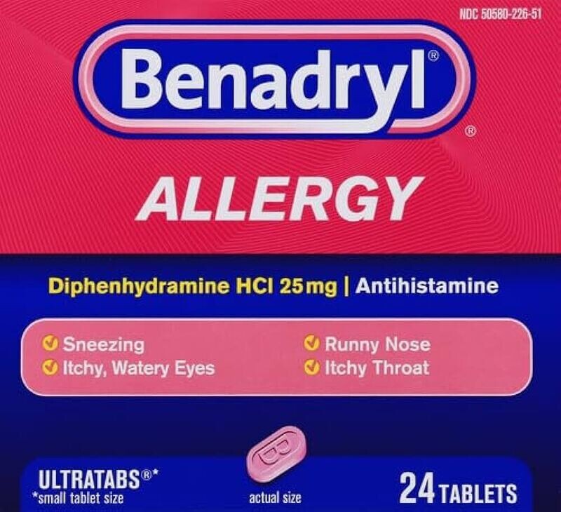 Benadryl Ultratabs 25mg 24ct