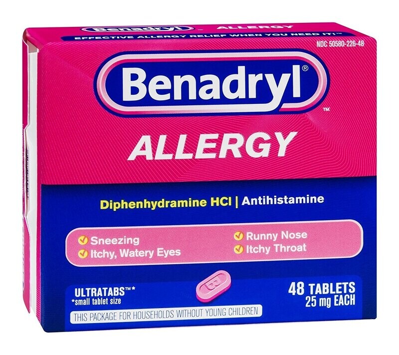 Benadryl Ultratabs 25mg 48ct