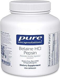 Pure Encapsulations Betaine HCl with Pepsin