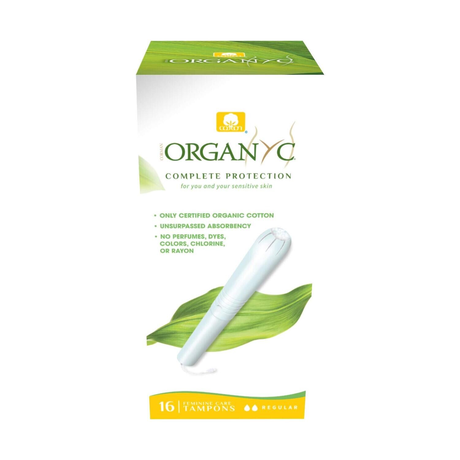 Organyc Cotton Tampons Regular 16ct