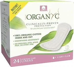 Organyc Cotton Pantyliners 24ct