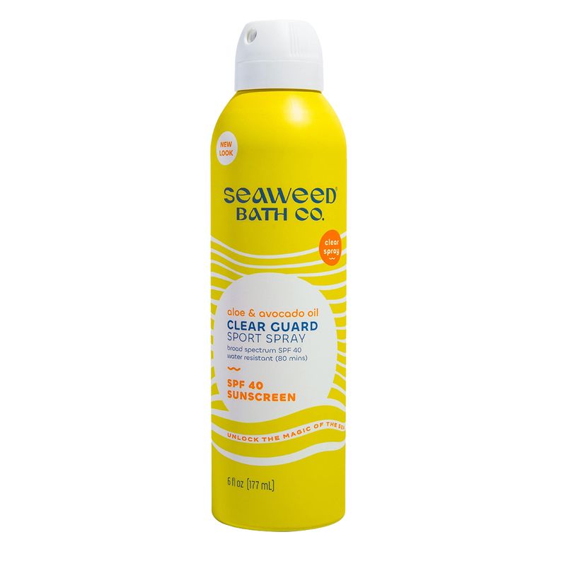 Seaweed Bath Co. Clear Guard Spf 40 Sport Sunburn Protection 6oz