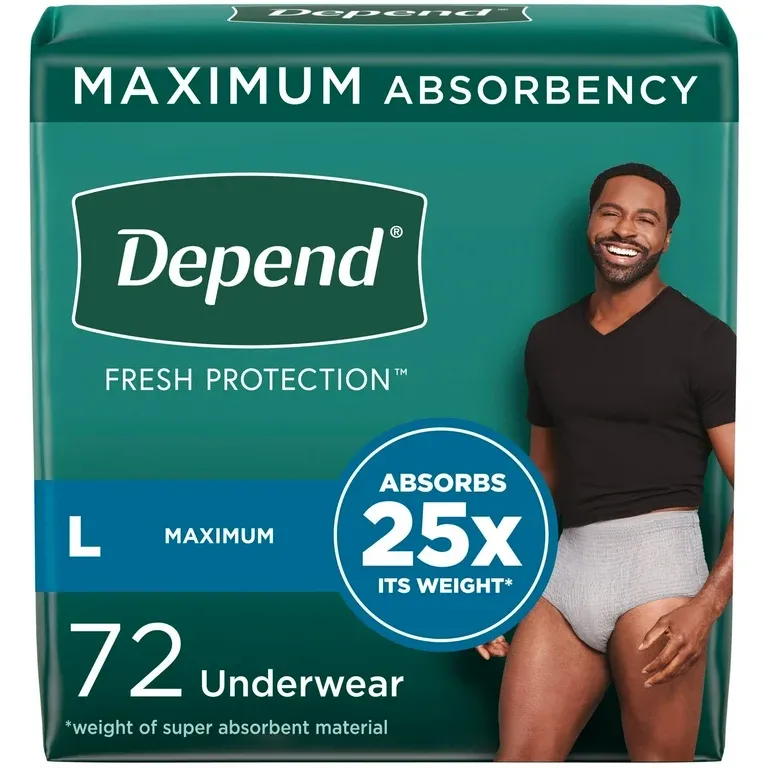 Depend Fresh Protection for Men Size Large
