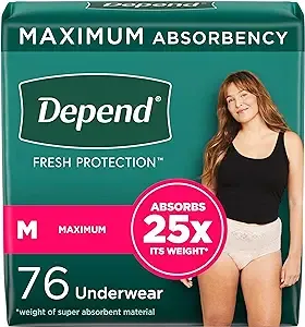 Depend Maximum Absorbency for Women Size M