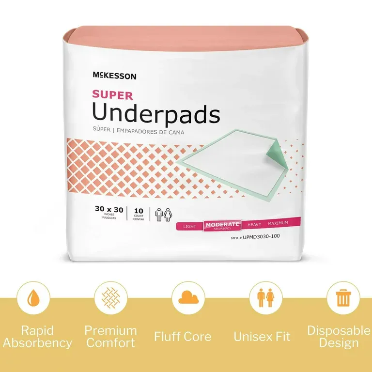 Underpads Super Absorbency 10ct