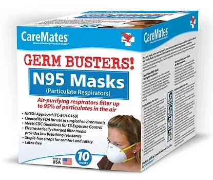 CareMates N95 Masks 10ct