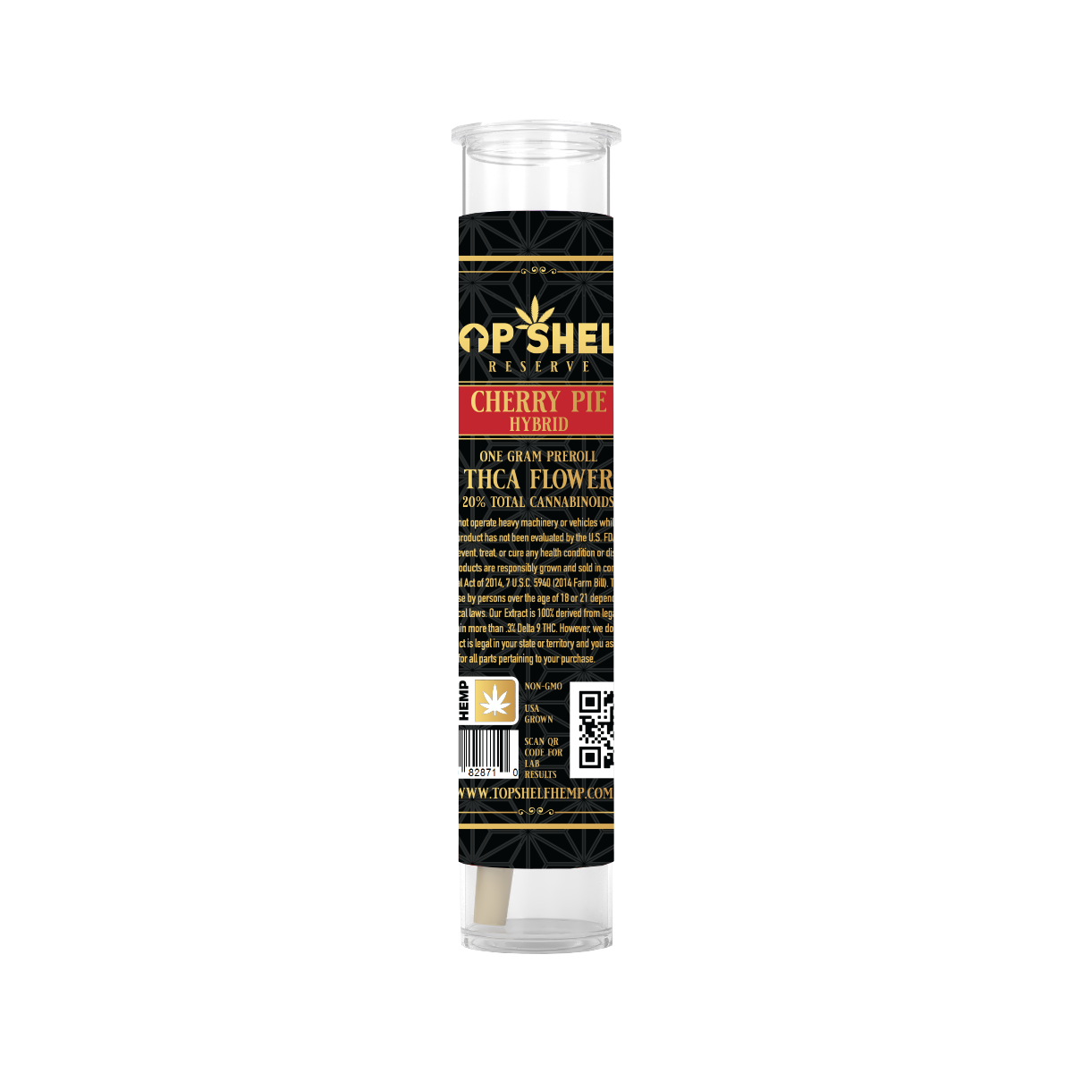Top Shelf | THC-A Pre-Roll, Strain: Cherry Pie (H)
