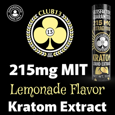 Club 13 | Yellow Label Kratom Extract 215mg Mit