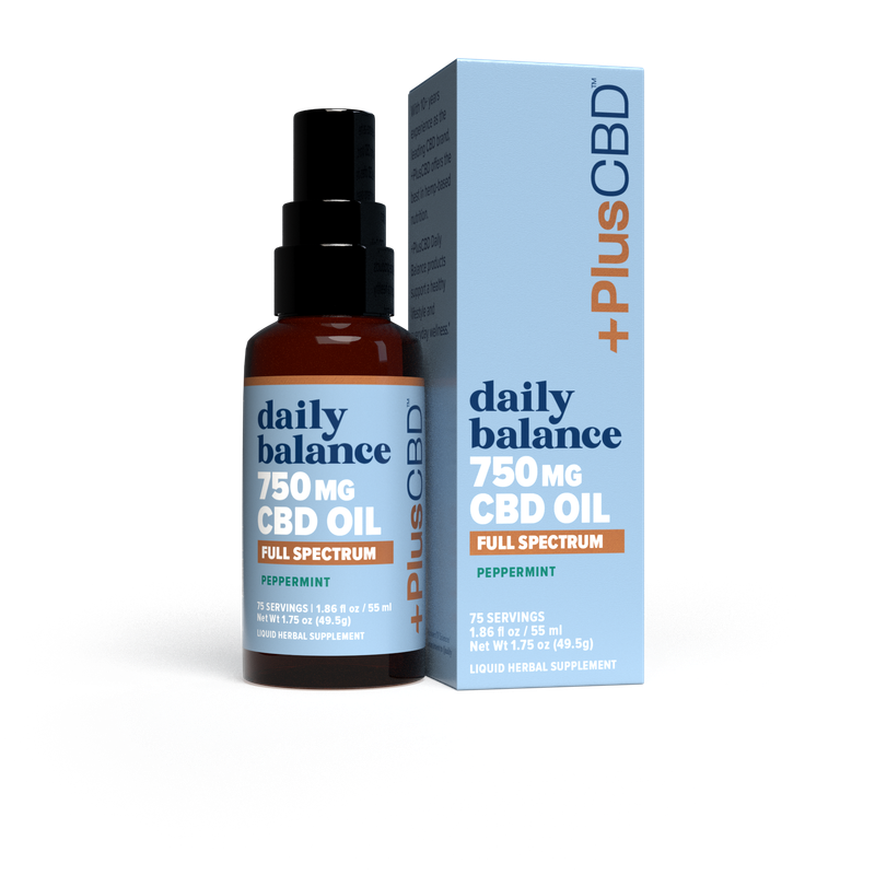 +PlusCBD | Full Spec CBD Oil Peppermint 750mg