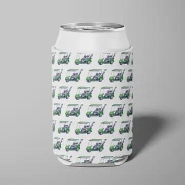 Golf Cart Can Cooler, Color: White
