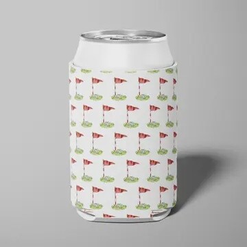 Hole in One Can Cooler, Color: White