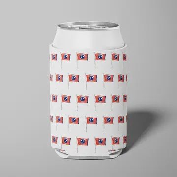 TN Flag Can Cooler, Color: White
