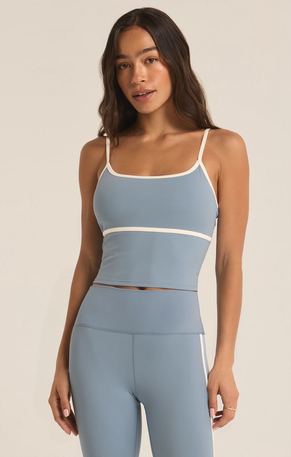 High Contrast Tank, Color: Light Denim, Size: XS