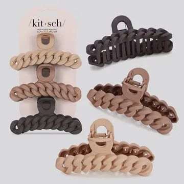 Chain Claw Clip 3 pc, Color: Neutral