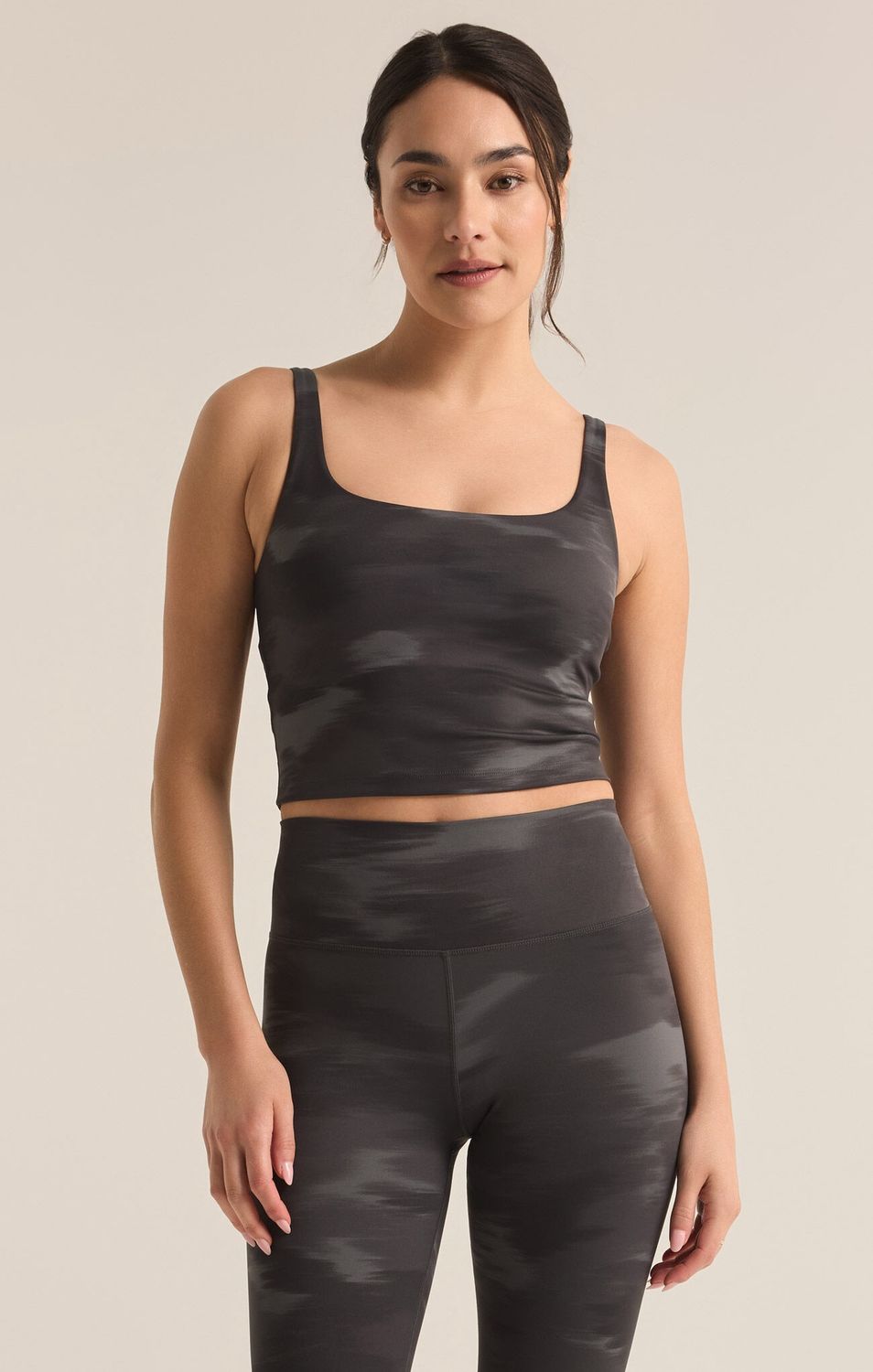 Eclipse Camo Cropped Tank, Size: XS