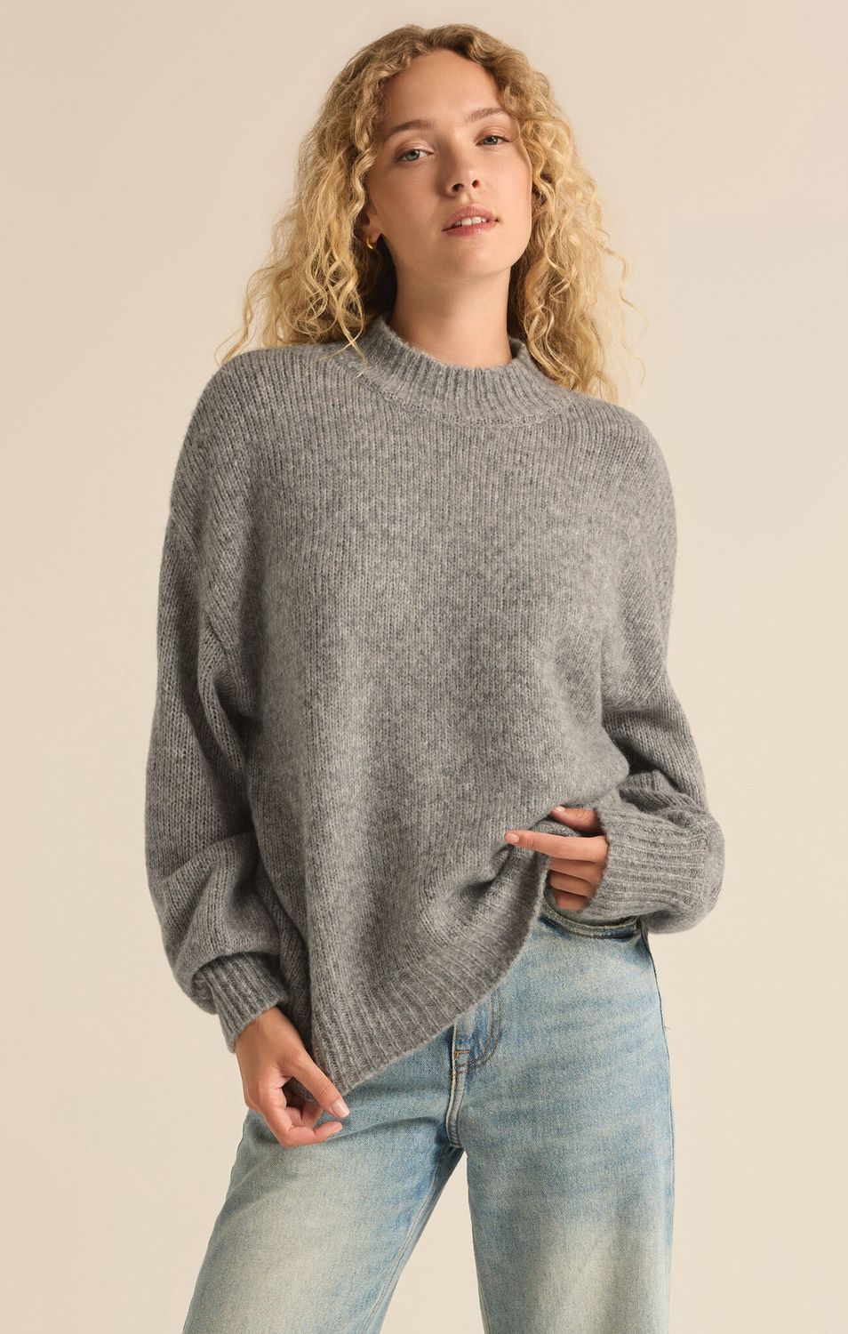 Danica Sweater, Color: Classic Heather Grey, Size: XS