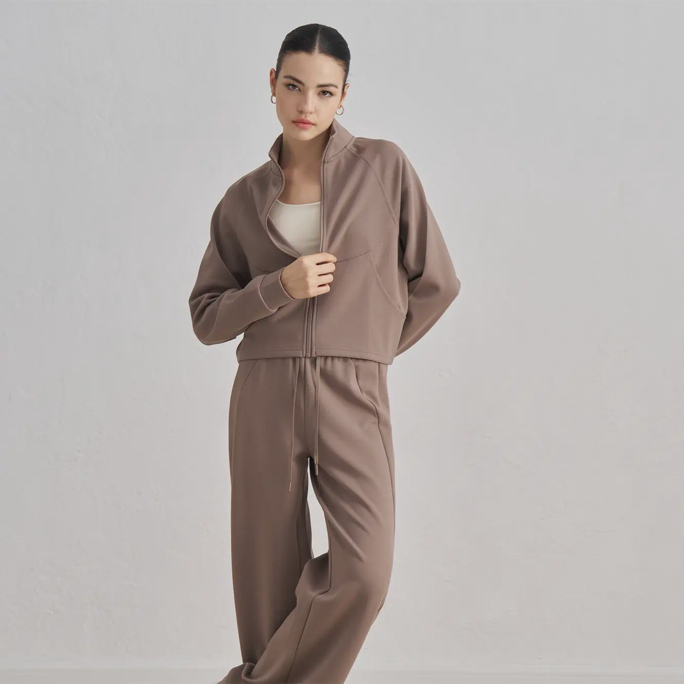 Amelia Relaxed Fit Jacket, Color: Mocha, Size: 4