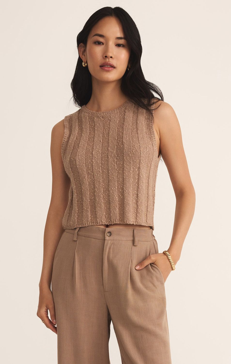 Calan Top, Size: XS, Color: Iced Coffee