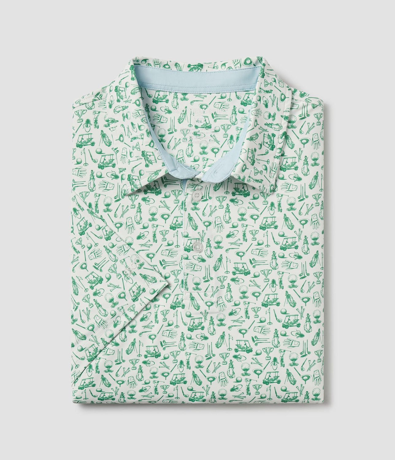 Tapped In Print Polo, Size: S, Color: Meadow