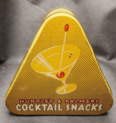 1954-1958 Atomic Huntley &amp; Palmer Cocktail Snack Tin