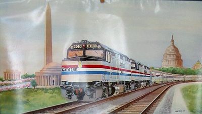 1986 Amtrak Crescent Gil Read (1985)Yearly Calender