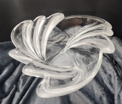 MIKASA Belle Epoque Swirl Wave Glass Bowl Made In Germany