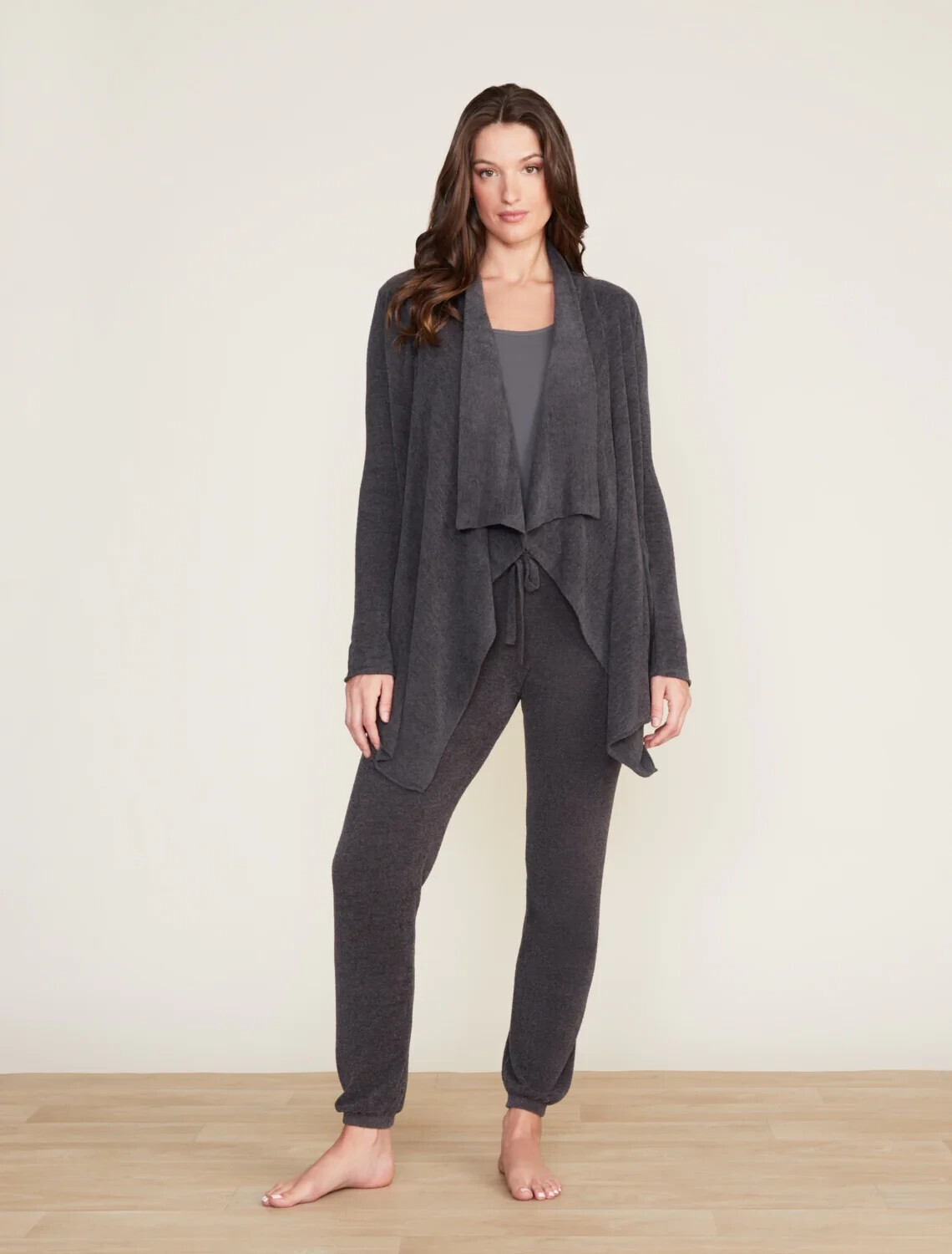 CozyChic HiLo Cardi-Carbon