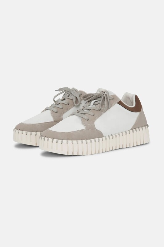 Lily White Lace Up Sneaker