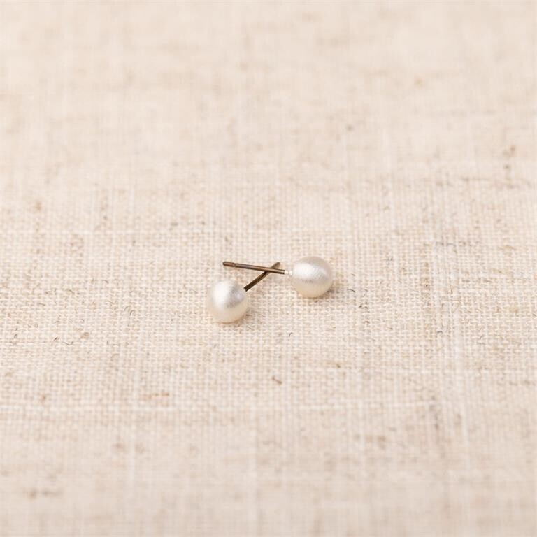 Grenada Earrings Brushed Silver Small