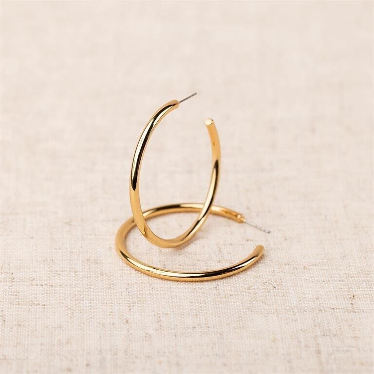 Estonia Shiny Gold Earrings