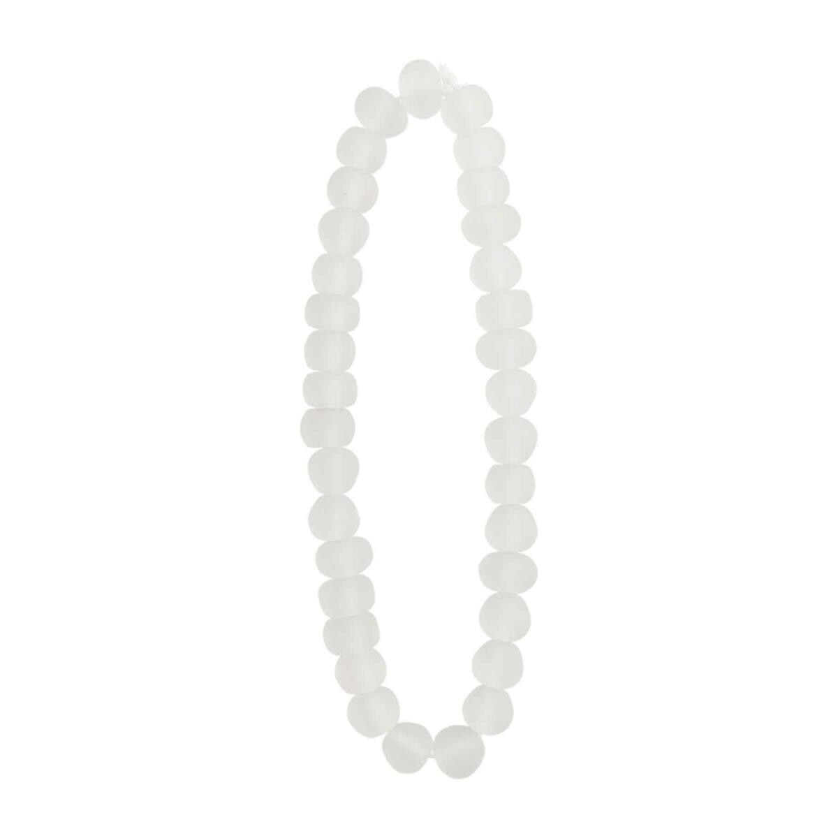 White Glass Beads