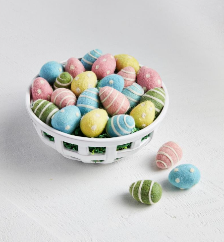 Spring Felted Wool Box Filler