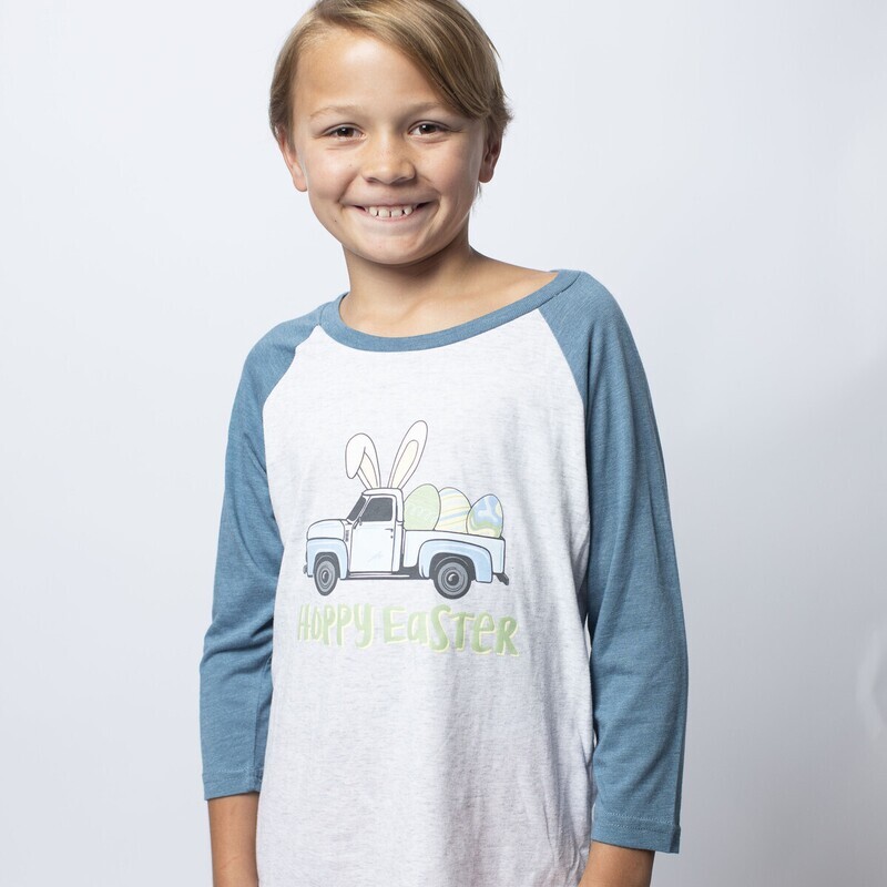Hoppy Easter 3/4 Slv Top