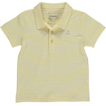 CH Starboard Yellow/Cream Stripe Polo, Size: 6-7Y